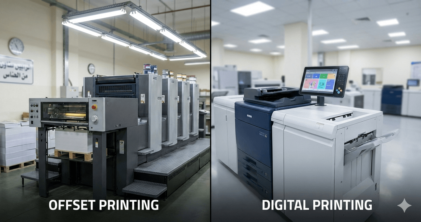 Offset vs Digital Printing Services in Riyadh saudi arabia