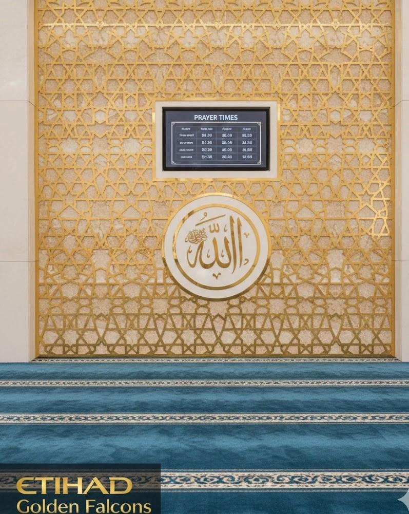 Custom Masjid interior signs in Riyadh