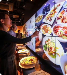 Cafe Fast Food Displays
