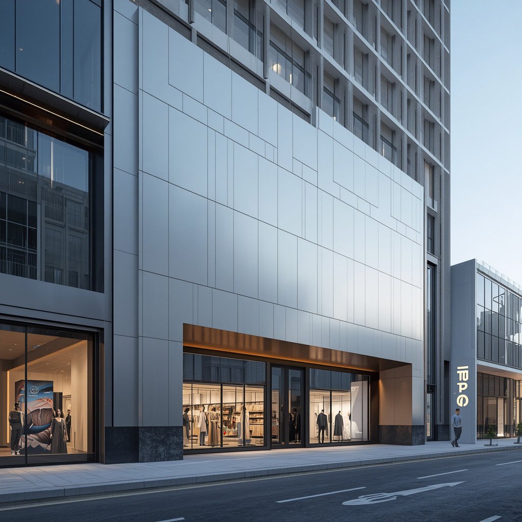 ACP Panel Shopfront Cladding