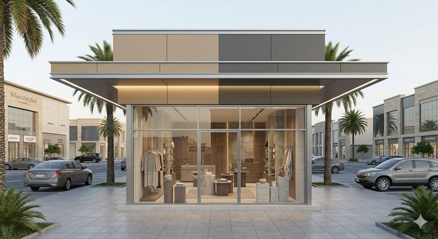 ACP Shopfront Canopy Cladding