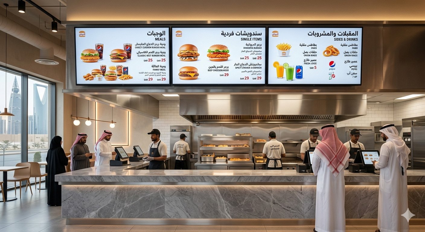 Digital Restaurant Menu Boards