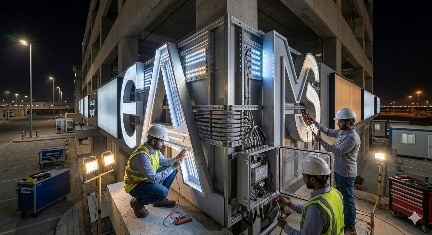 Electrical LED Connection Works