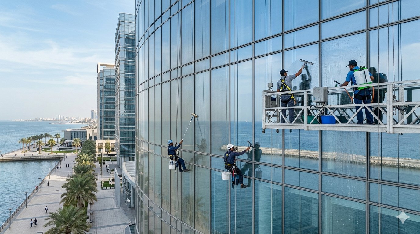 Glass Facade Cleaning