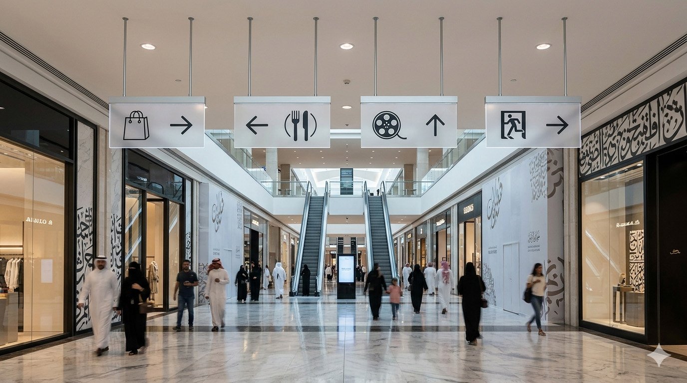 Hanging Mall Signboards