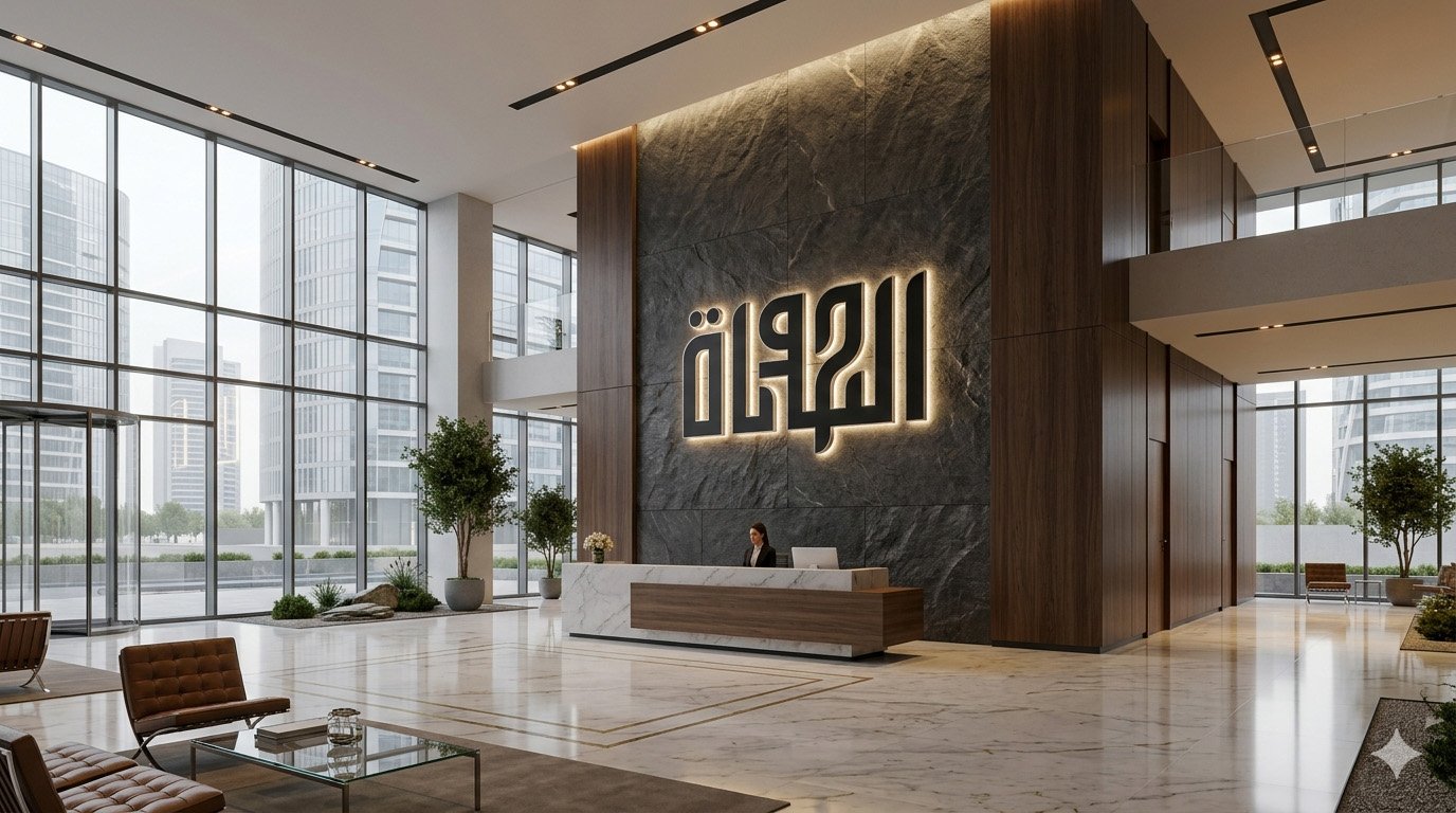 LED Backlit Company Logos