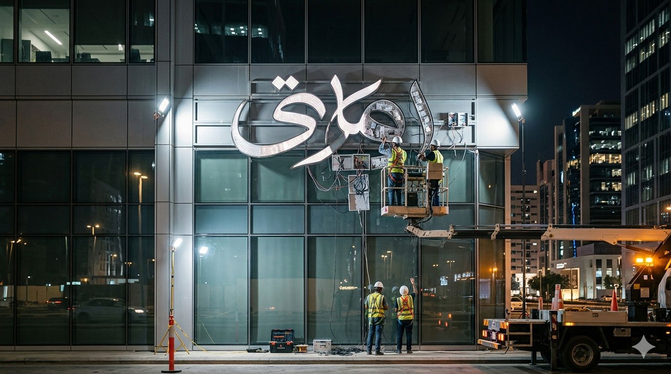LED Illuminated Sign Installation