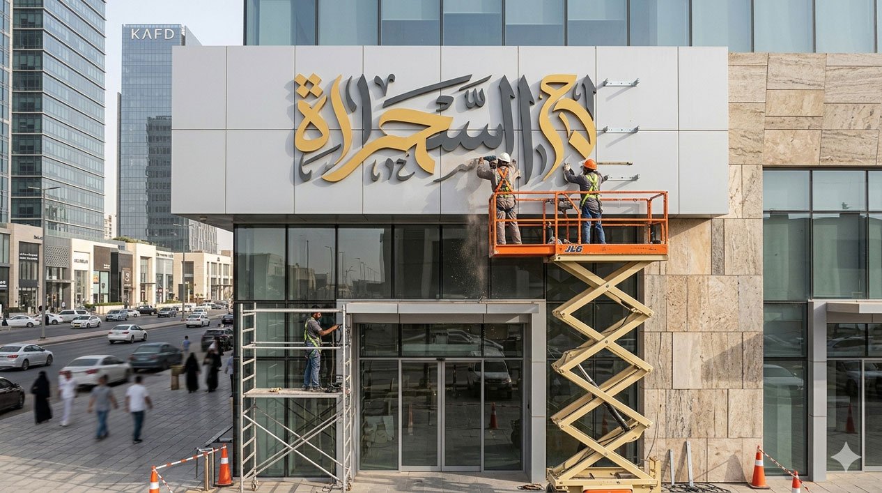 Outdoor Sign Installation 1