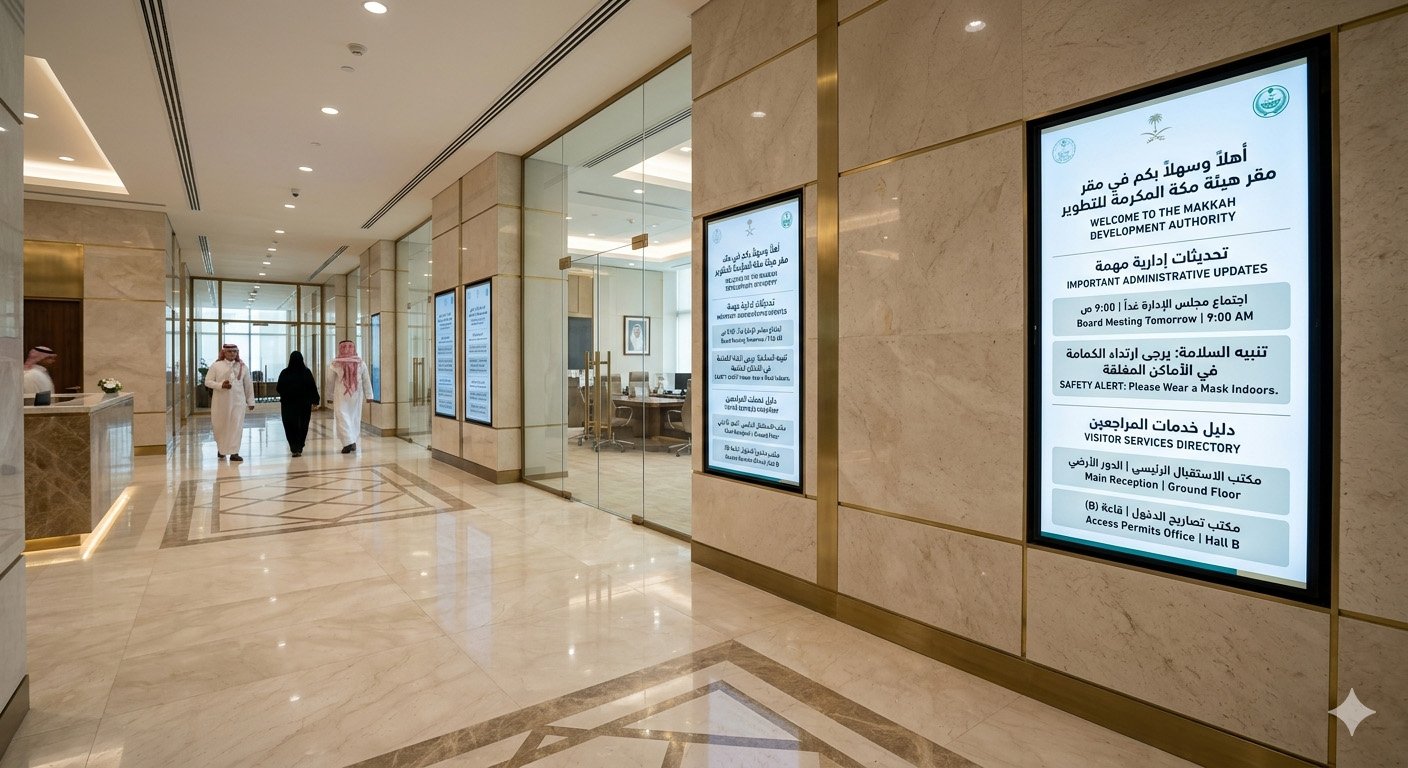 Wall Mounted Digital Notice Screens
