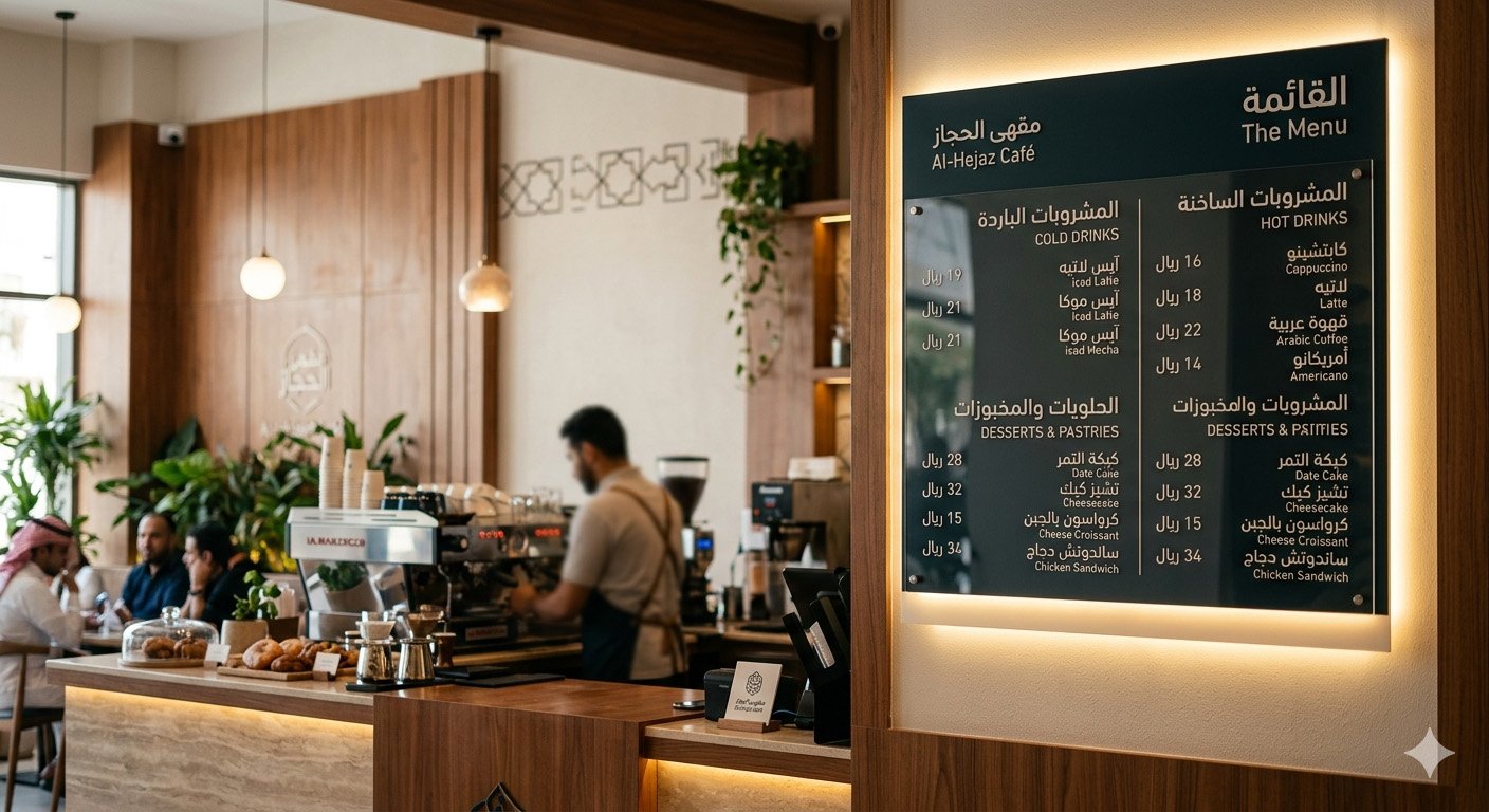 Acrylic Backlit Menu Displays
