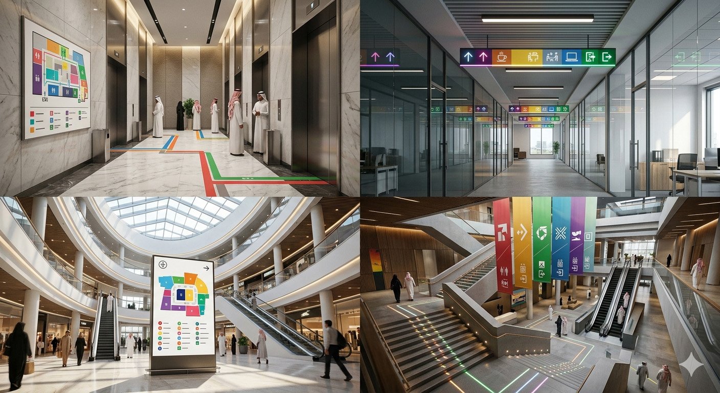 FLOOR GUIDES NAVIGATION SIGNS