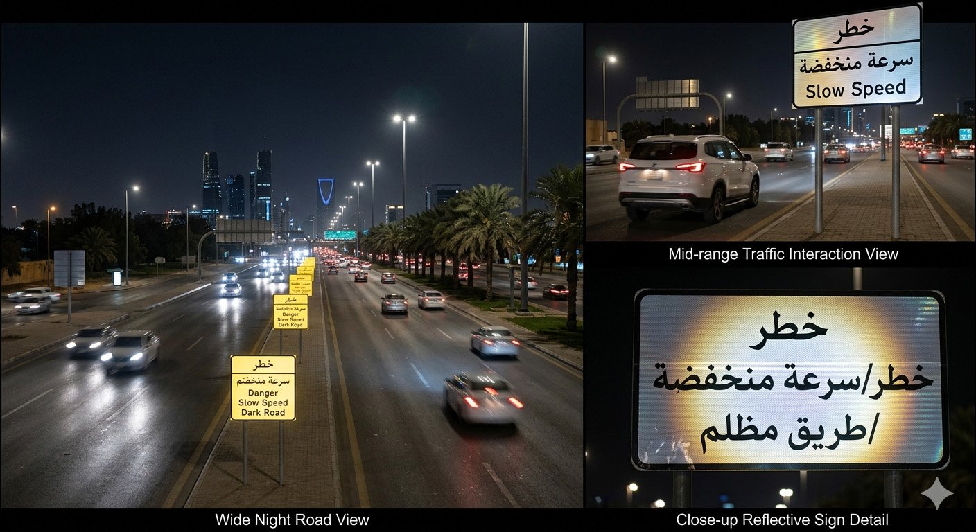REFLECTIVE NIGHT VISIBILITY SIGNS