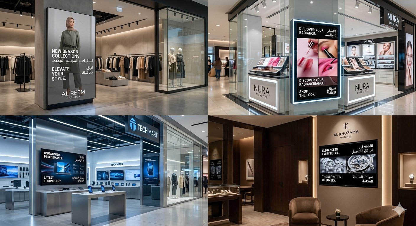 RETAIL DIGITAL SIGNAGE DISPLAYS