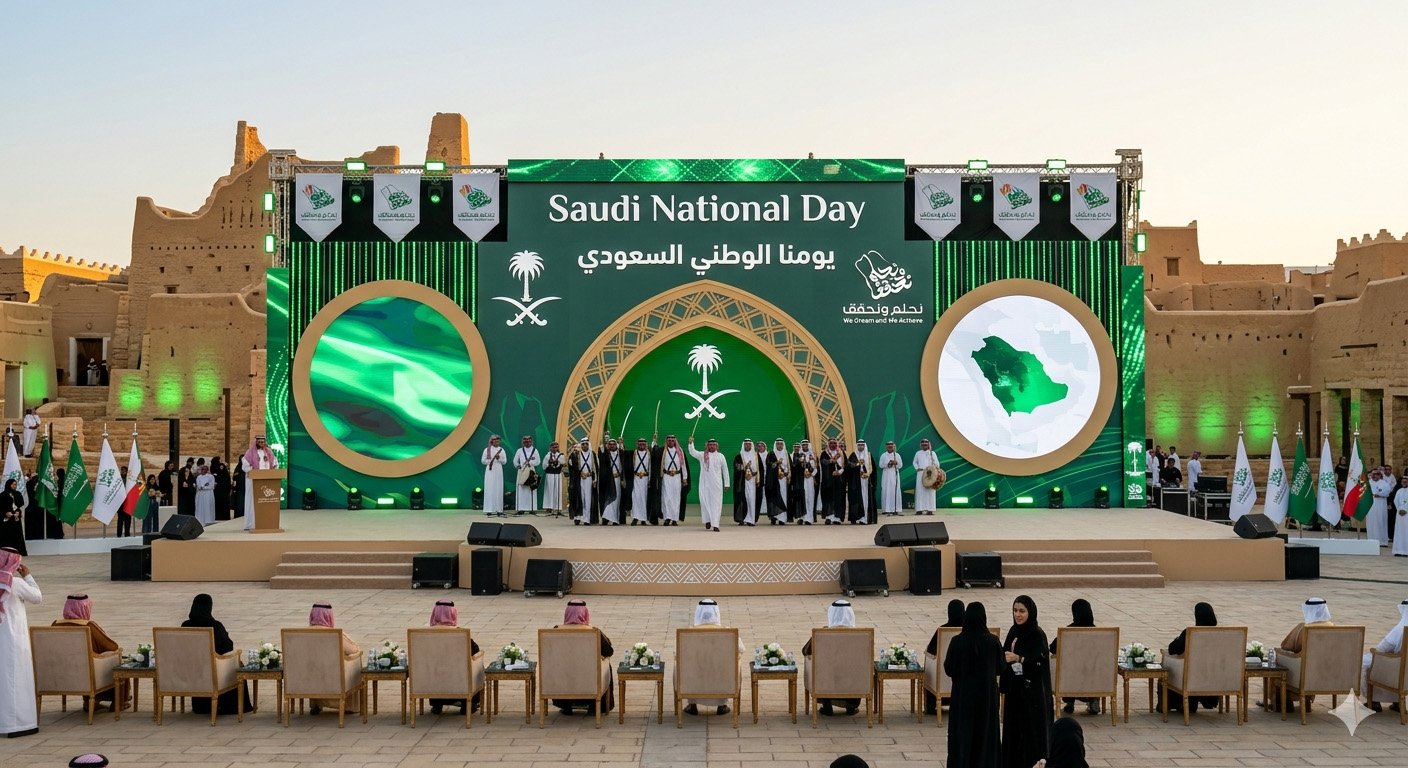 Saudi National Day Stage Backdrops
