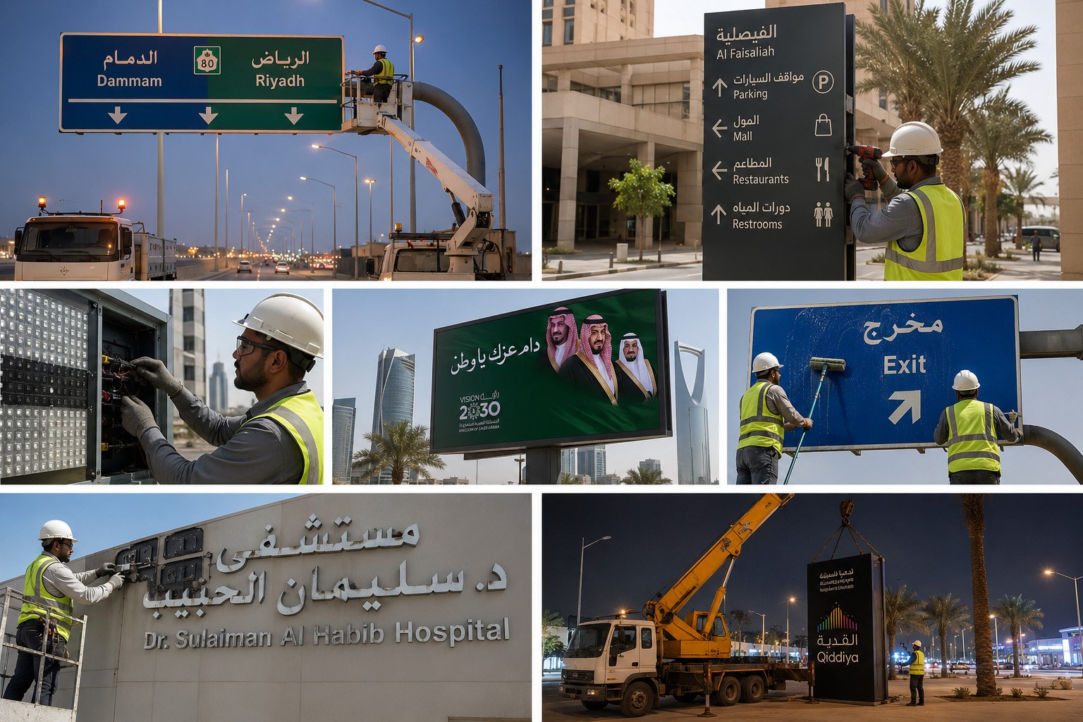 Signage installation