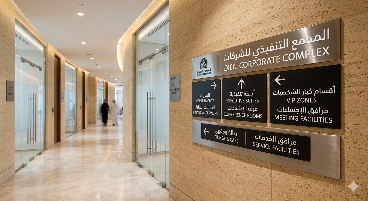 Wall Mounted Wayfinding Signs
